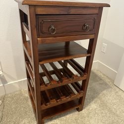 Solid Wood Wine rack Table