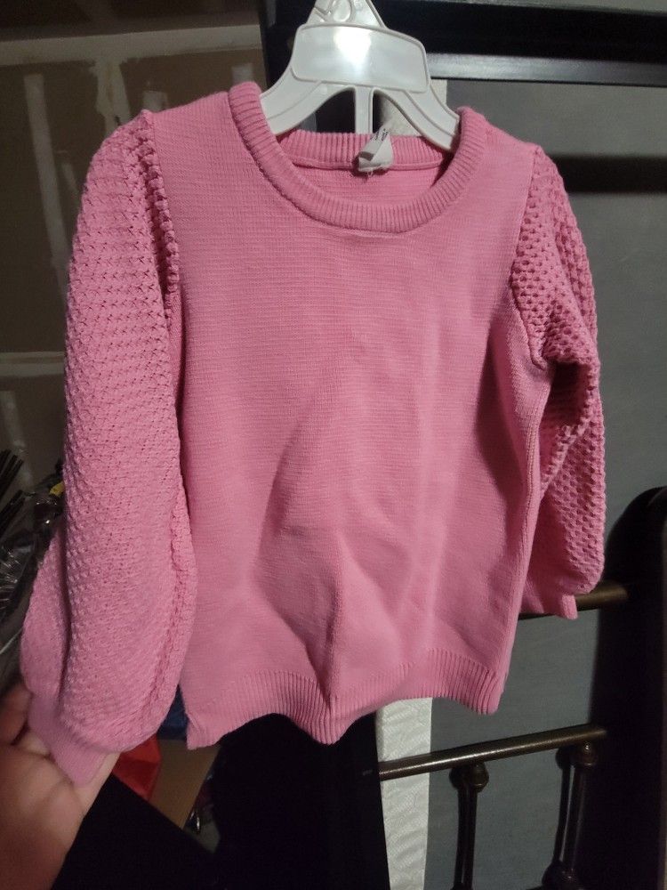 Girls Pink Gap Knitted Sweater 4T