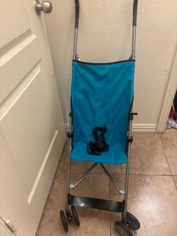 Teal Umbrella Baby Stroller