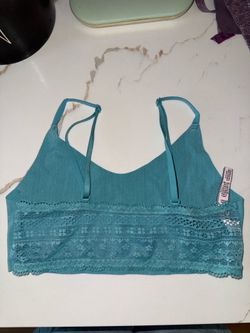 Victoria’s Secret Teal Blue Lace Bra Bralette Small - NEW