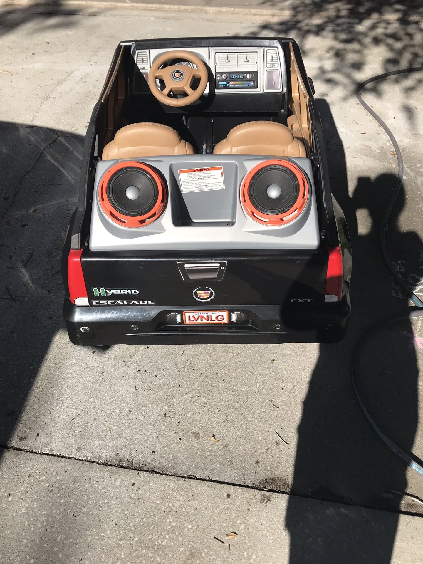 Power Wheels Cadillac Escalade FisherPrice Electric Car Black for Sale
