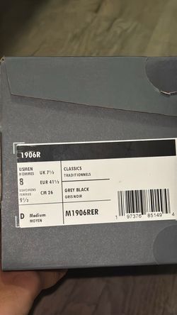 New Balance 1906R ‘Metallic Silver’ size 8
