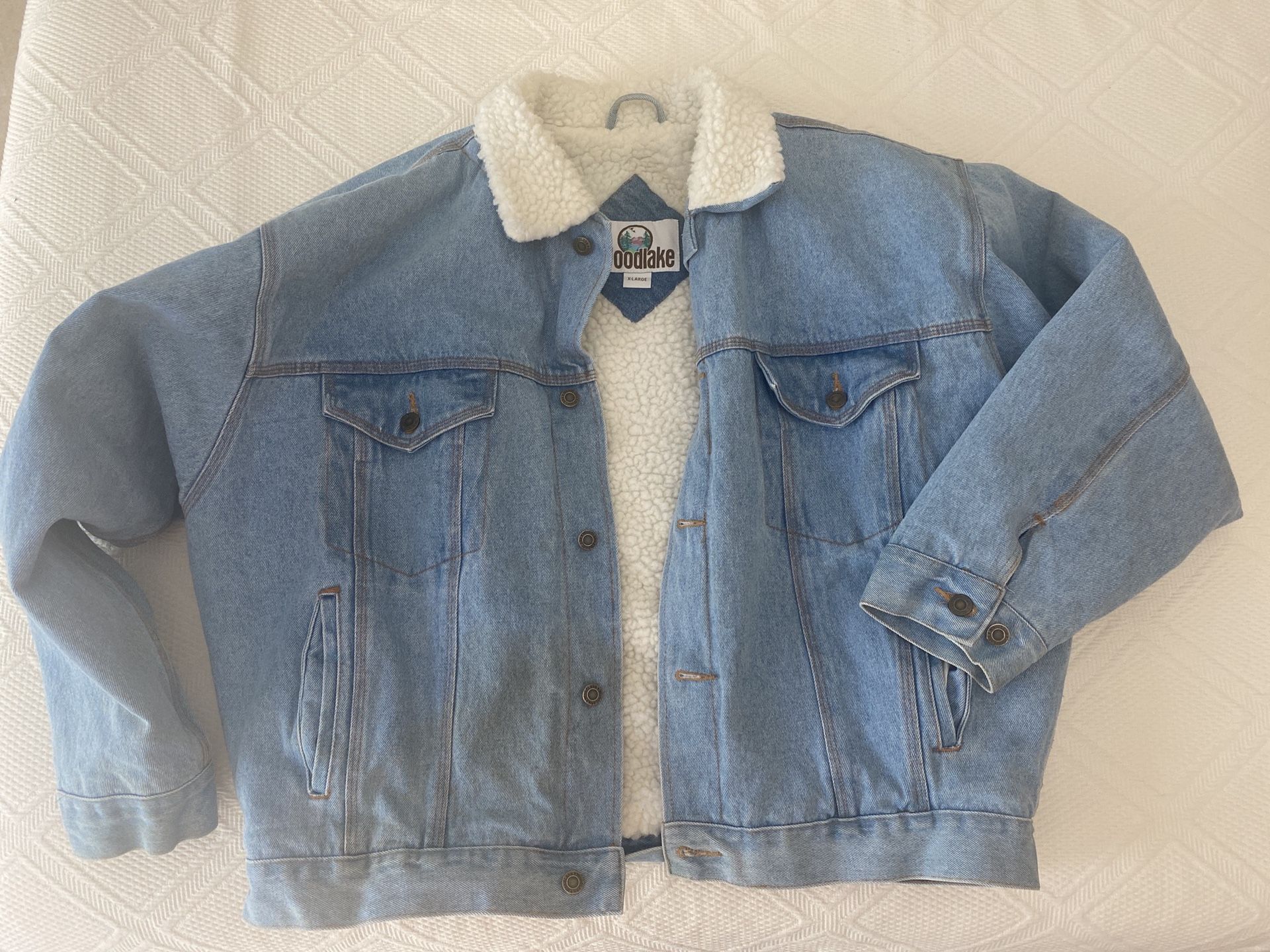 Vintage Woodlake Sherpa denim jacket