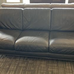 Black Leather Sofa Couch