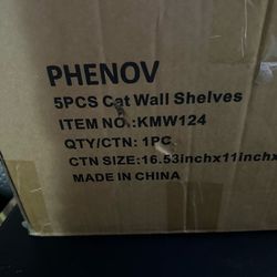 5 pcs cat wall shelves