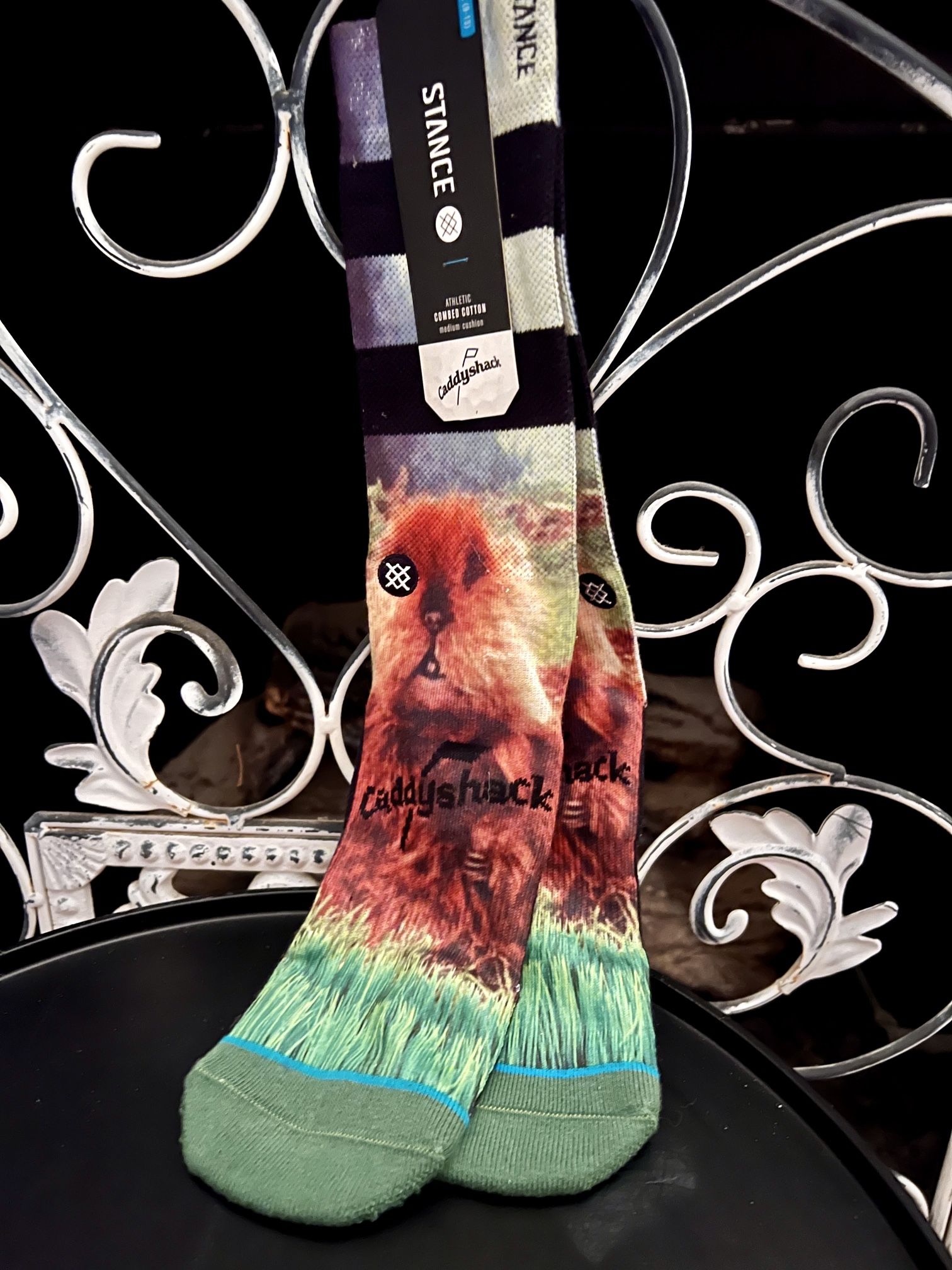 Golf Stance x Caddyshack Socks 'Aftermath' | L/XL 9-13 Crew Height | New With Tags