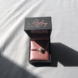 1/5 CT Diamond Promise Ring With Sterling Silver Band