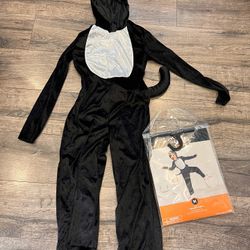 New girls Halloween cat costume size medium 