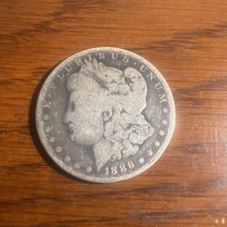 Morgan Silver Dollar 1886-O $1