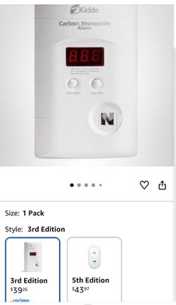 Kidde Carbon Monoxide + Explosive Gas & Propane Alarm