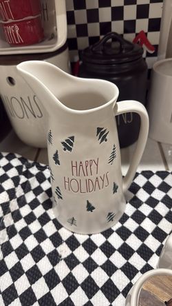 Rae Dunn Holiday pitcher