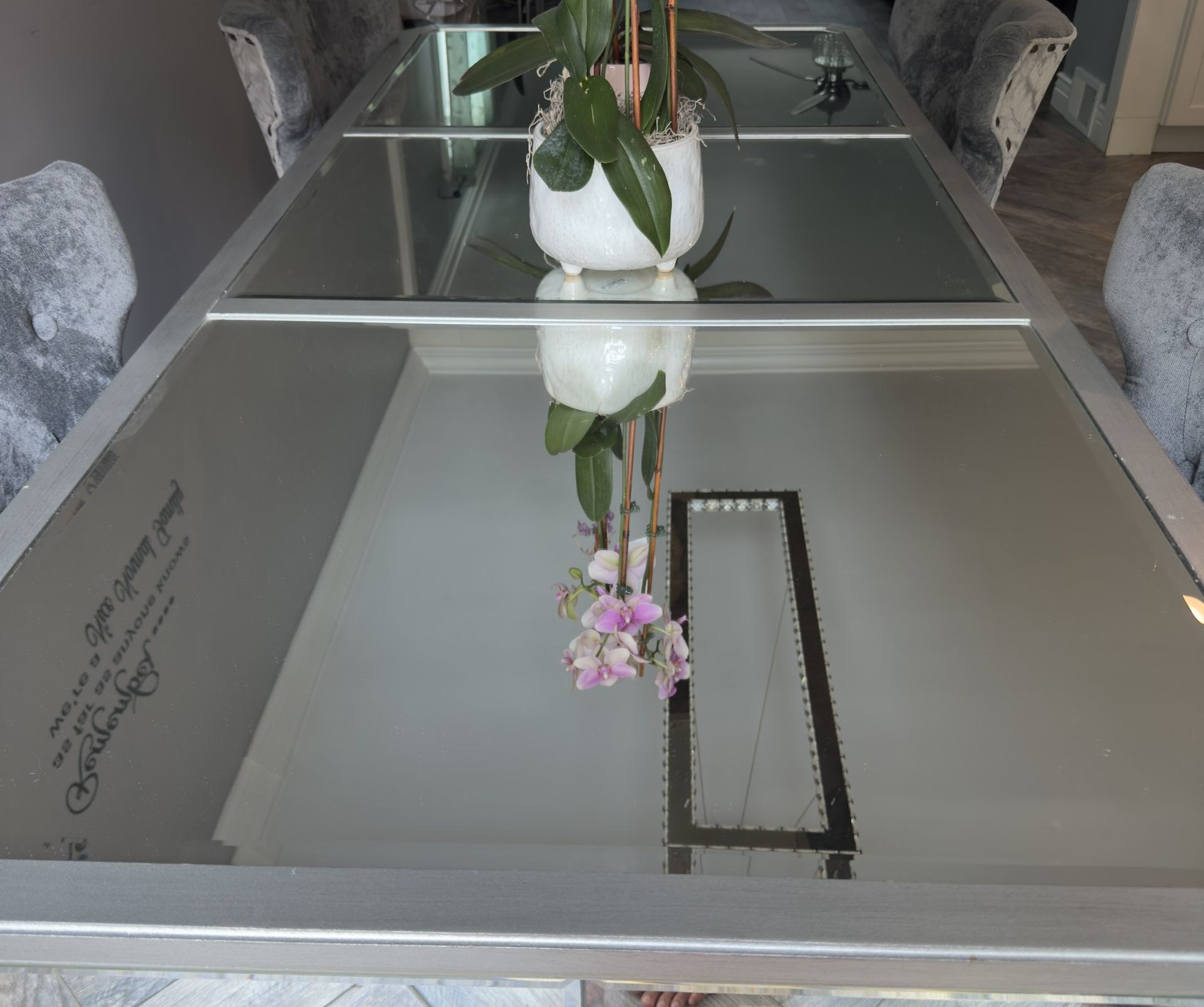 Mirror Dinning Room Table