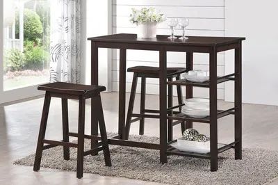3PCS Nadia Collection Counter Height table set-available in 2 colors Now 349.00 Free Delivery 🚚