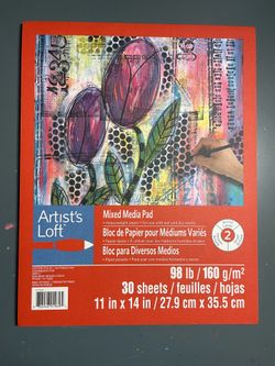 Artist Loft Mixed Media Paper Pad - 11” x 14” Brand New