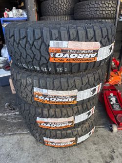 35x12.50r20 Arroyo tires nuevas con 50,000 millas de garantía las 4