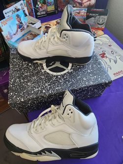 Jordan 5 Retro 'White Black' Size 13