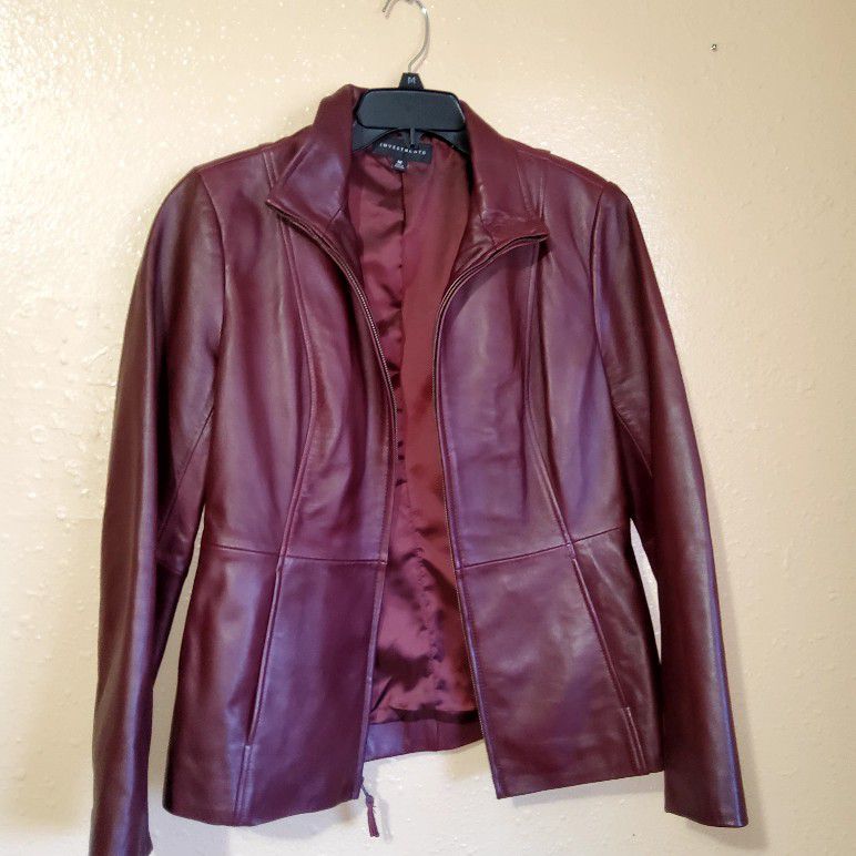 Investments Leather Jacket  M