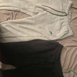 Nike Tech Pants Size L Black and Grey 
