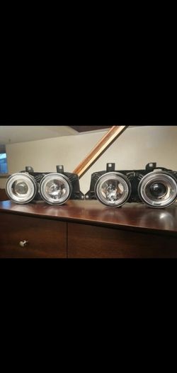 Bmw Spyder Chrome Halo Projector LED Headlights