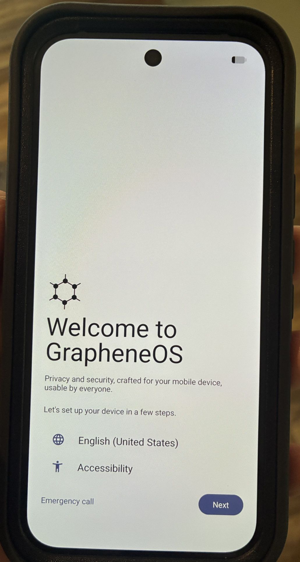 Unlocked Google Pixel 9 Running Grapheneos