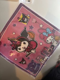 Kuromi figure and party supplies