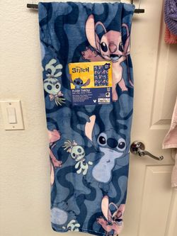 Stitch and Angel Throw Blanket