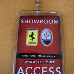 Ferrari Showroom Las Vegas Souvineer Pass Thumbnail