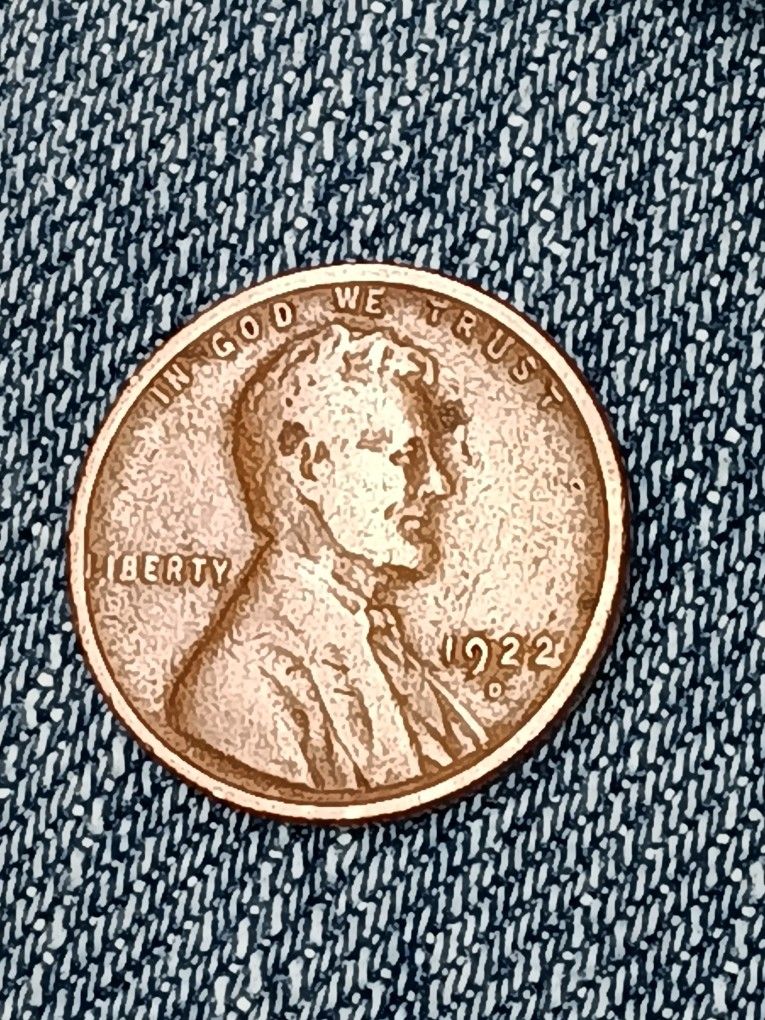 1922 D ( Week) Wheat Cent Coin