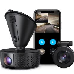 VAV Dual Dash Cam, 1920x1080P FHD, Front and Rear Dash Camera with Wi-Fi, 2560x1440P Single Front, Super Night Vision, Parking Mode, G-Sensor, WDR, Lo