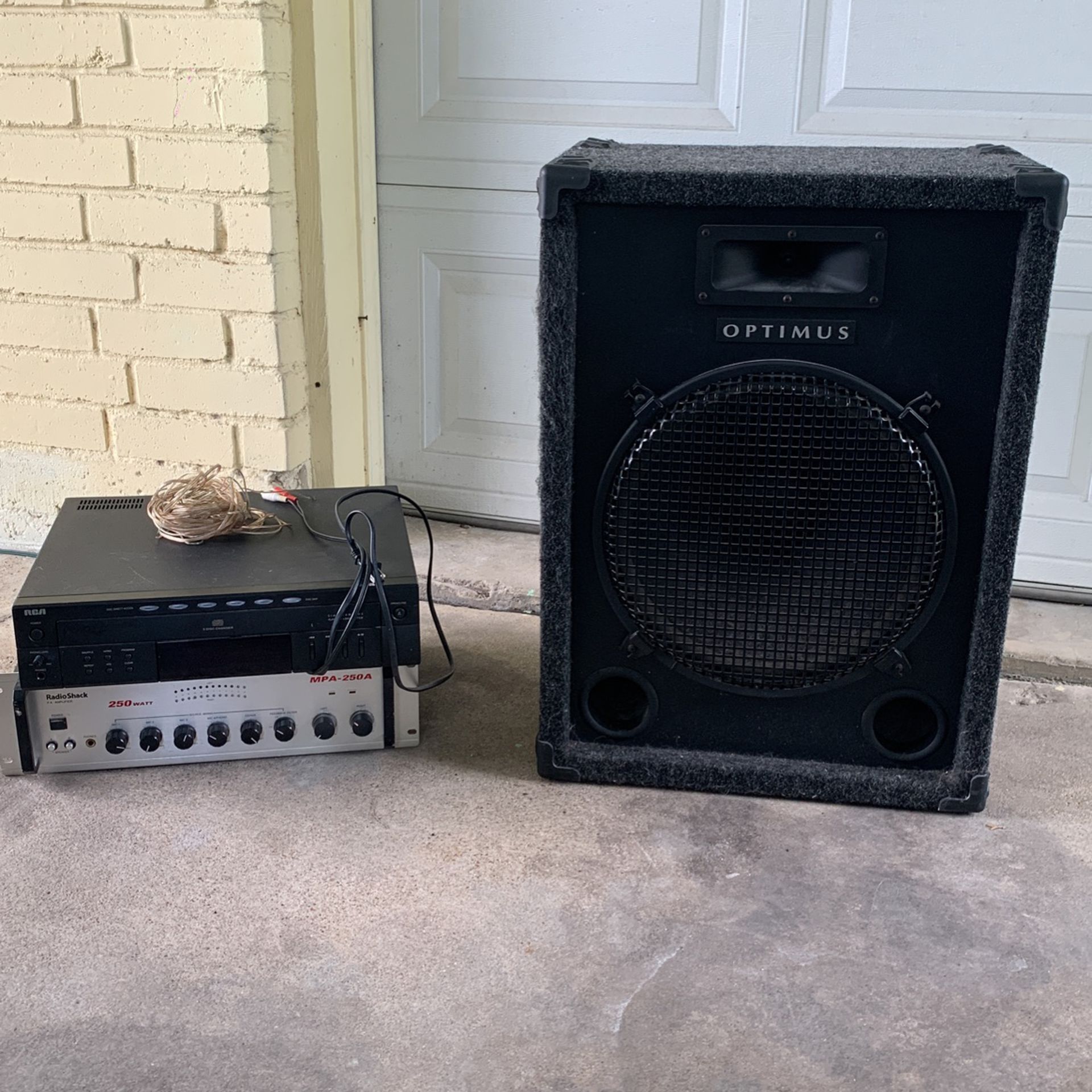 Amplifier and Speaker For Sale 