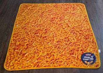 Spencer's Kraft Mac &  Cheese Fleece Blanket & Plush Set