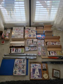 Sport card collection and memorabilia. $200 for everything.