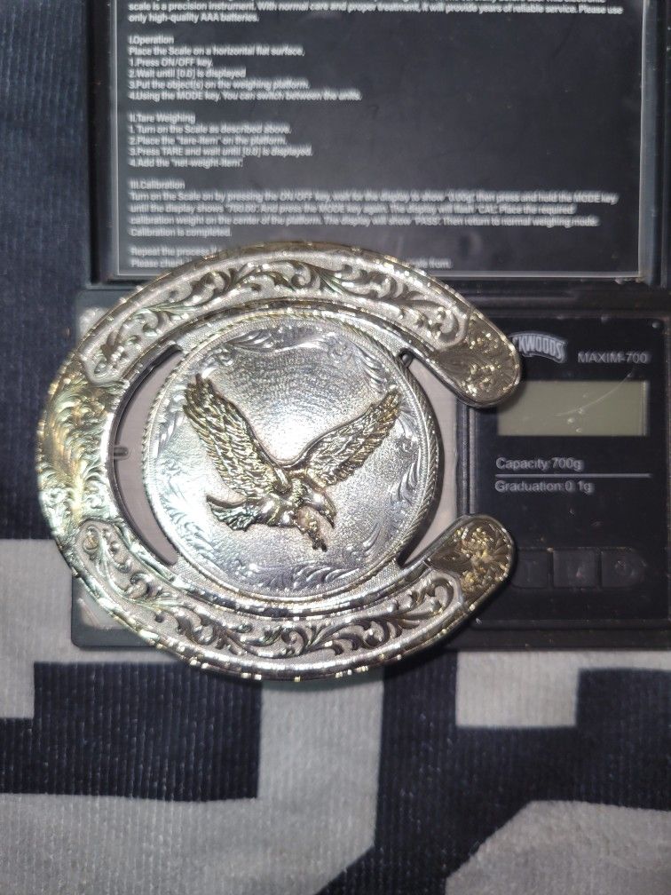 Silver Belt Buckle
