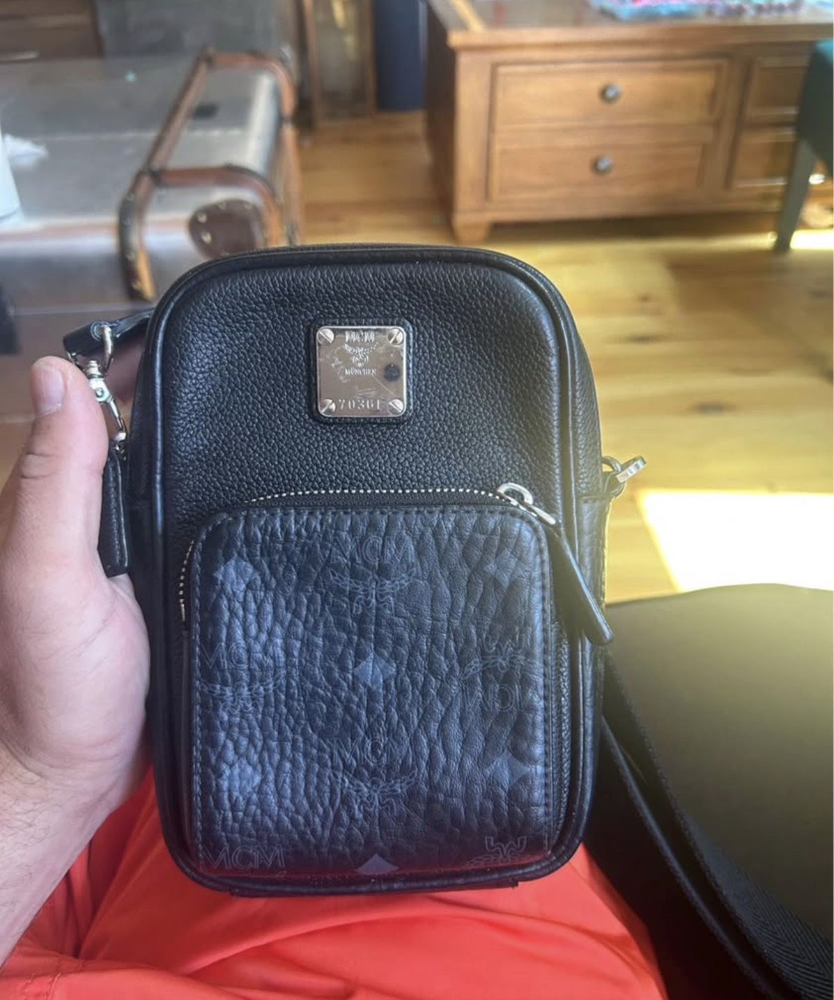 MCM Crossbody Bag – Black Leather
