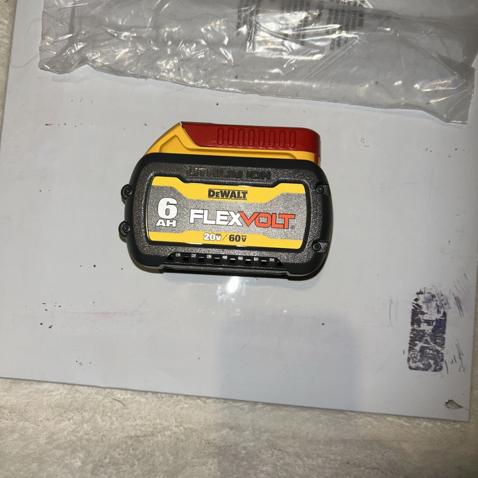 DEWALT DCB606 6Ah 20V/60V MAX FLEXVOLT Lithium-ion Battery 6.0Ah