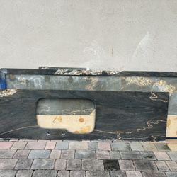 Granite Counter With Sink Already Fabricated