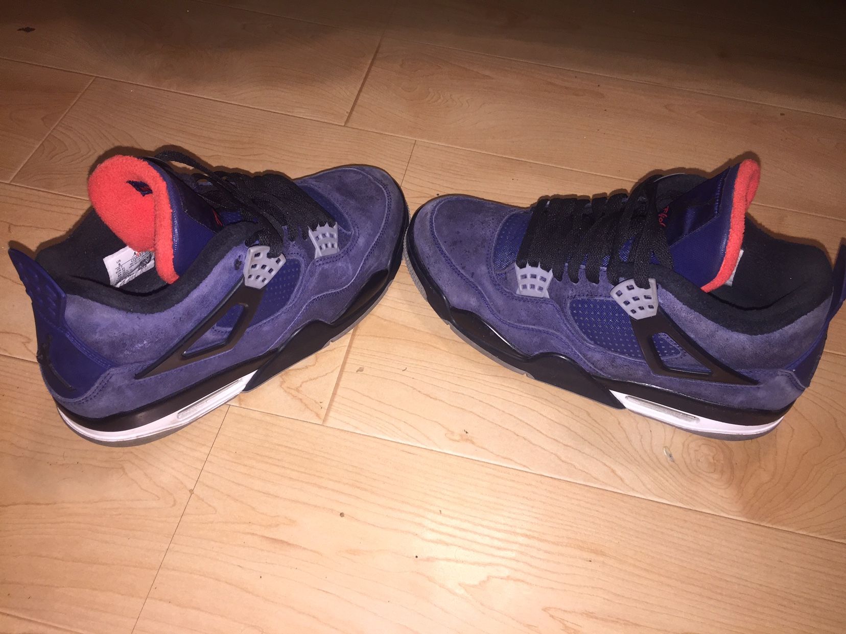 Jordan 4s Blue And Orange Size 8 Women