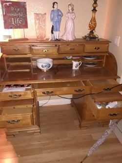 Vintage Roll up desk