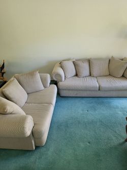 Sofa and matching love seat