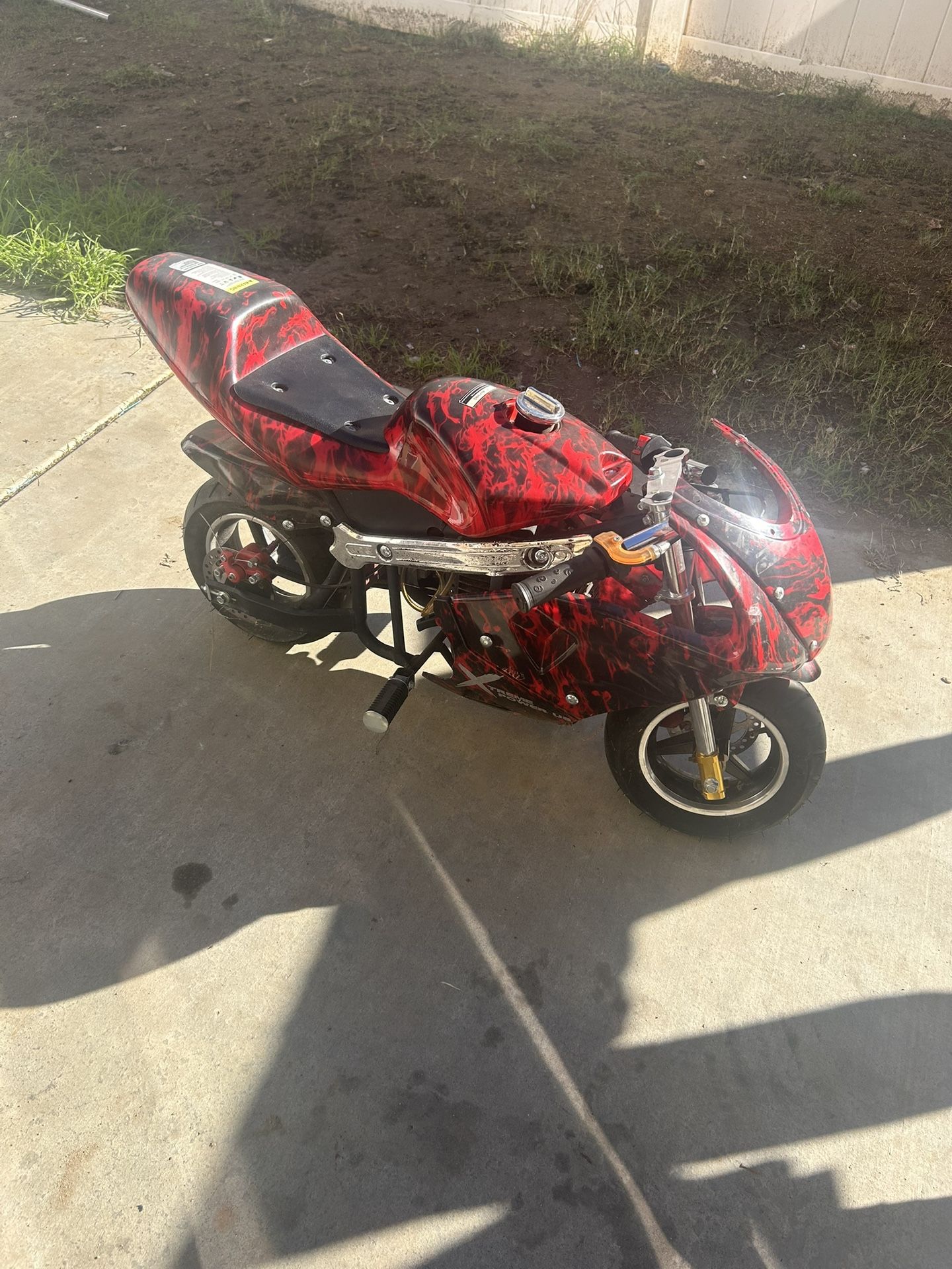 Kids Mini Ride On Motorcycle Gas Pocket Bike 50cc
