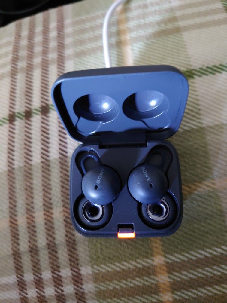 OEM Sony WF-L900 YY2953 LinkBuds Wireless Earbuds with Charging Cradle Case - Gray