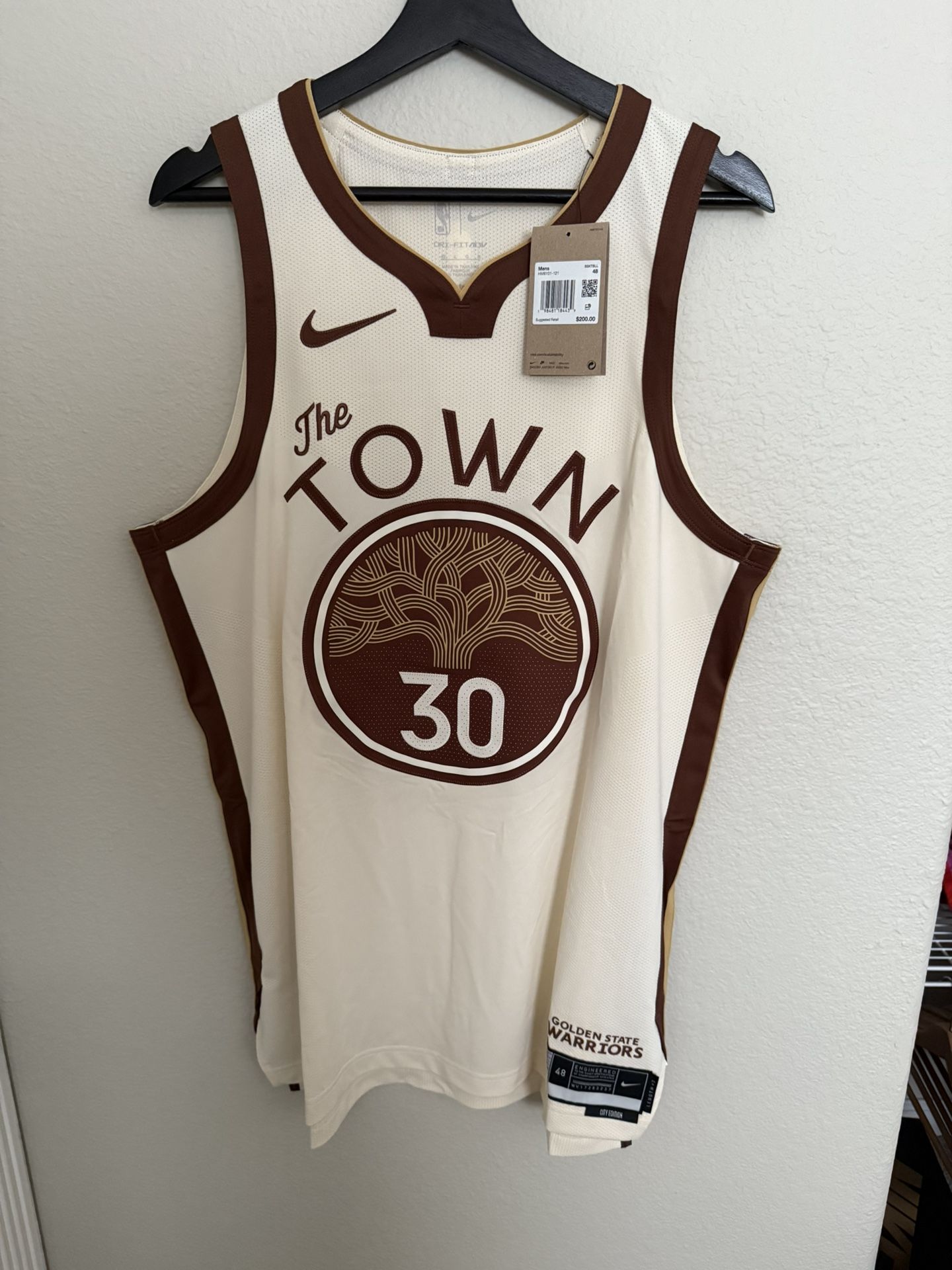 Stephen Curry Golden State Warriors Nike Authentic City Edition Jersey 48 Large