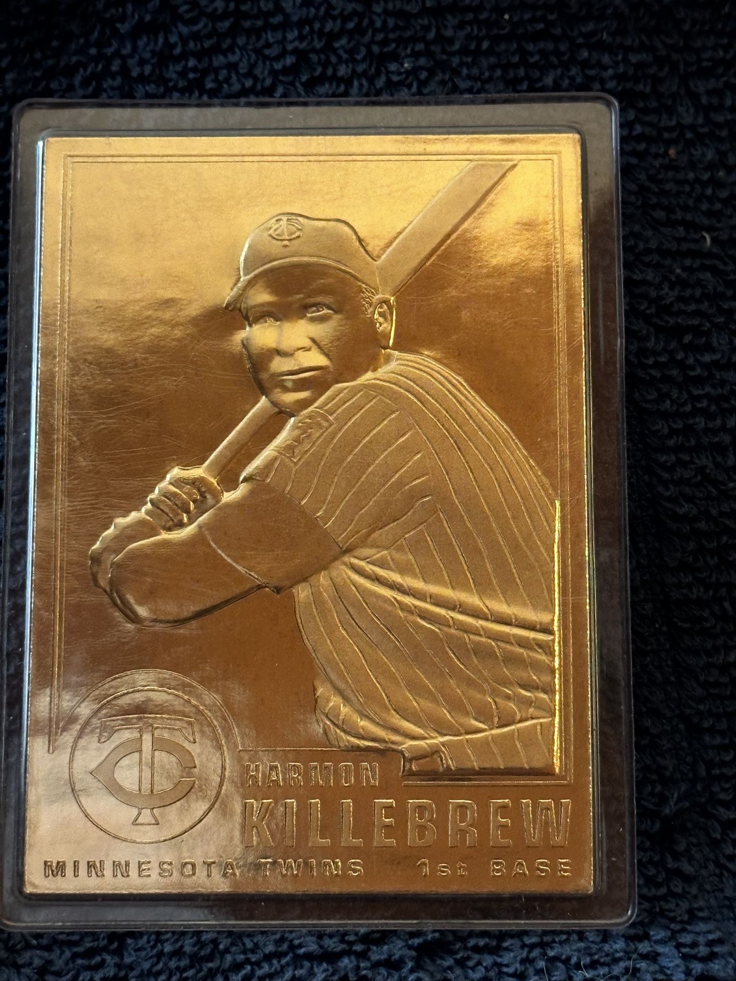 1996 Harmon Killebrew, 22kt. Gold, Card#24, Minnesota Twins.