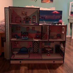 lol Doll House With all Furniture And A Bag Of Accessories For The House