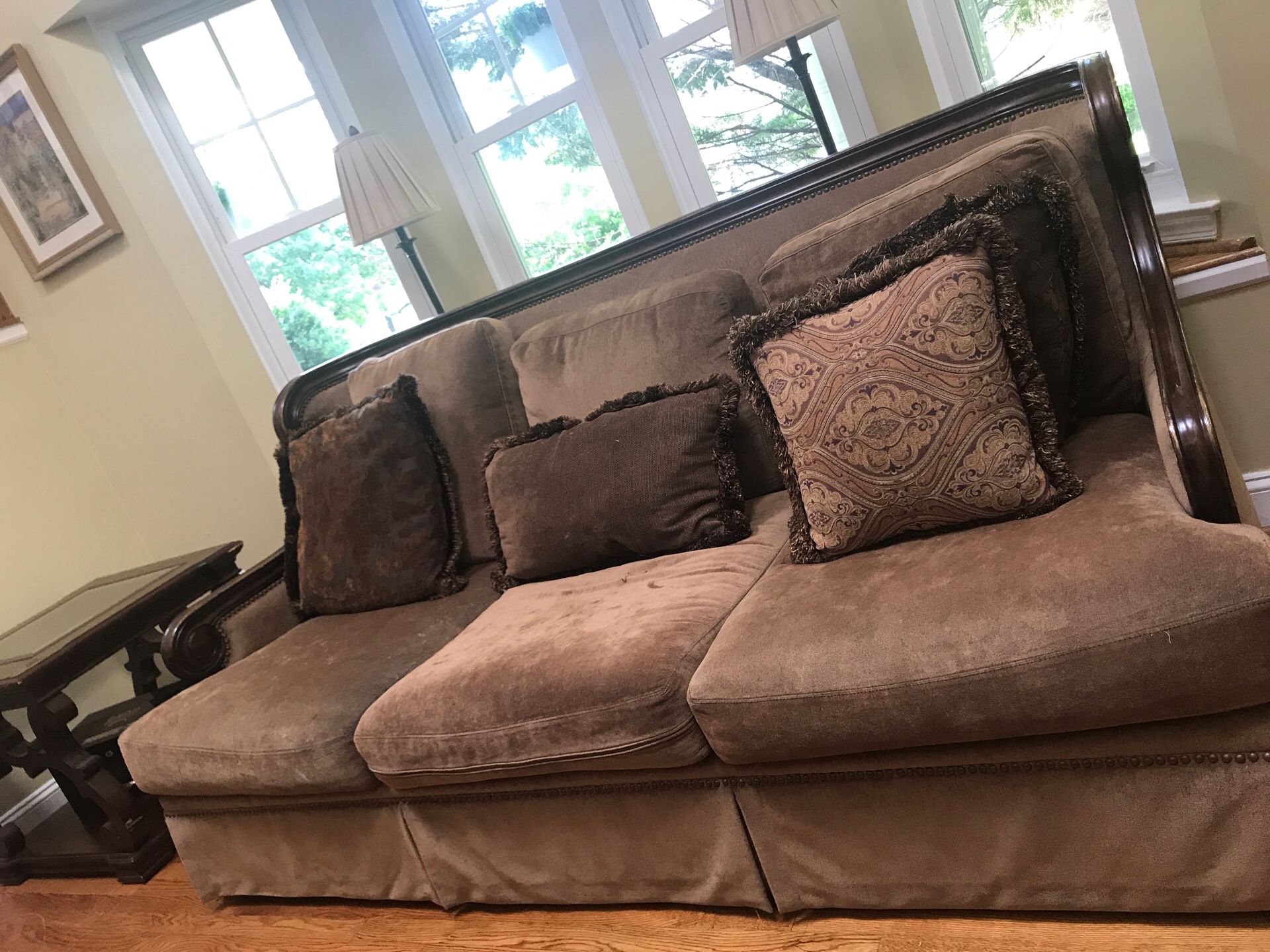 Havertys complete set (couch & love seat) plus bookshelf