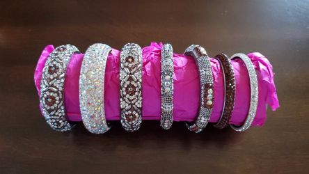 New bracelets, never used, 7 dollars for large and 4 dollars for small.