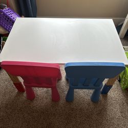 Kids Table And 2 Chairs 