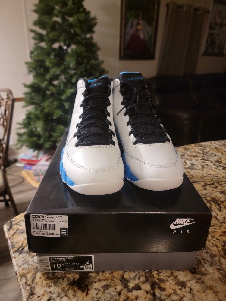 Brand New Jordan 9 Retro “Powder Blue” (2024) Men’s Size 10.5
