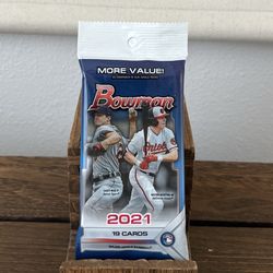 2021 Bowman MLB Baseball  Cello Pack - Factory Sealed 
