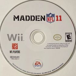 Madden NFL 11 (Nintendo Wii, 2010) DISC ONLY | NO TRACKING | M1306